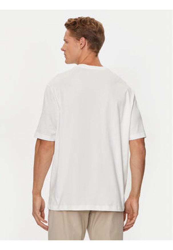 Armani Exchange T-Shirt 6DZTLE ZJ9JZ 1116 Biały Regular Fit. Kolor: biały. Materiał: bawełna
