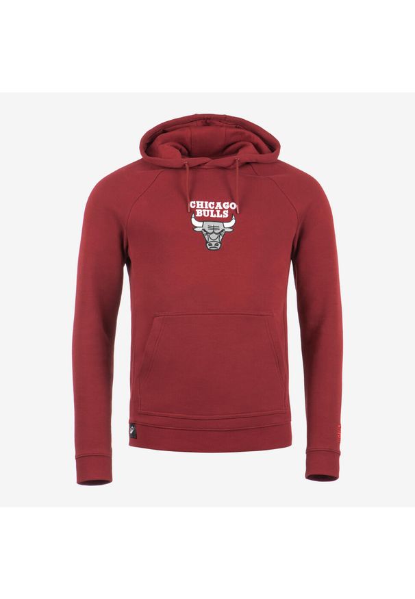 TARMAK - Bluza z kapturem do koszykówki unisex Tarmak NBA 900 Chicago Bulls. Typ kołnierza: kaptur. Kolor: biały, czerwony, wielokolorowy. Materiał: materiał, tkanina. Sport: koszykówka