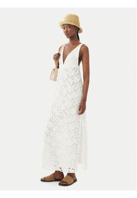 MICHAEL Michael Kors Sukienka letnia MS683HIKR1 Biały Slim Fit. Kolor: biały. Materiał: syntetyk. Sezon: lato #4