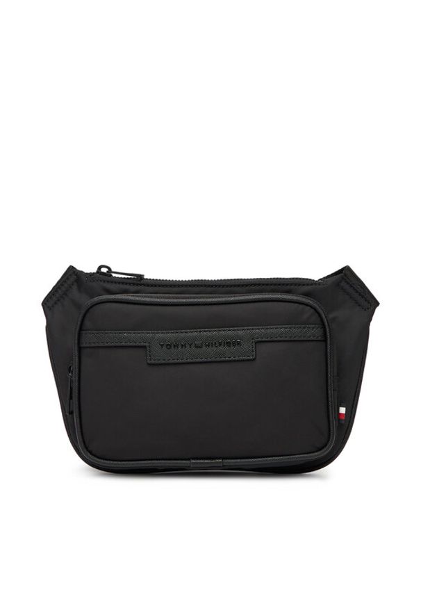 TOMMY HILFIGER - Tommy Hilfiger Saszetka nerka Th Repreve Bumbag AM0AM13467 Czarny. Kolor: czarny. Materiał: materiał