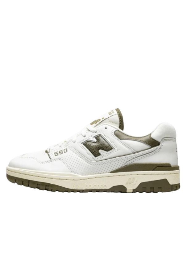 Buty do chodzenia dla dorosłych New Balance 550 Aime Leon Dore Olive. Kolor: biały. Sport: turystyka piesza
