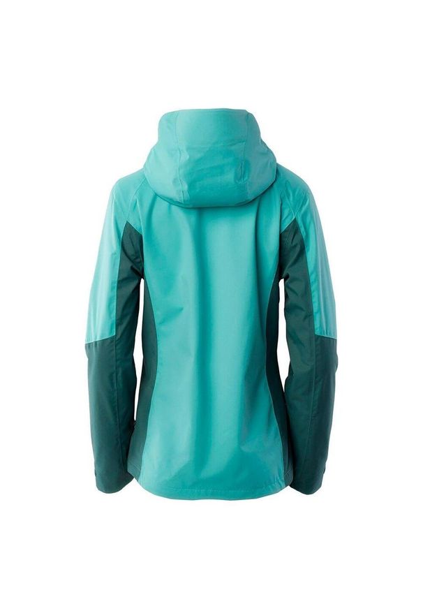 Hi-tec - Lekka Kurtka Damska Verde. Kolor: niebieski, wielokolorowy, zielony. Sport: turystyka piesza