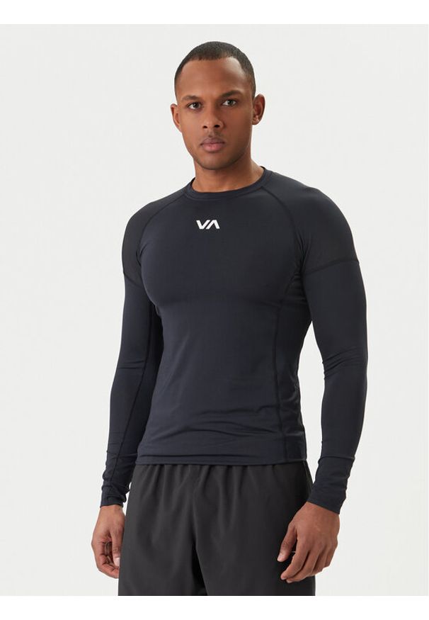 RVCA Koszulka techniczna VA Sport AVYWR00135 Czarny Slim Fit. Kolor: czarny. Materiał: syntetyk