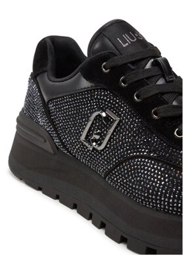 Liu Jo Sneakersy Amezing 23 BF4053 TX288 Czarny. Kolor: czarny. Materiał: materiał