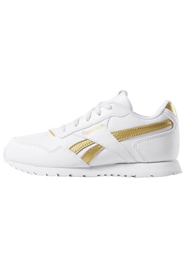 Buty do chodzenia dla dzieci Reebok Royal Glide. Zapięcie: sznurówki. Kolor: biały. Materiał: syntetyk, materiał. Szerokość cholewki: normalna. Model: Reebok Royal. Sport: turystyka piesza