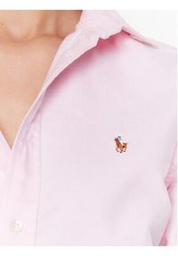 Polo Ralph Lauren Koszula 211891377002 Różowy Regular Fit. Typ kołnierza: polo. Kolor: różowy. Materiał: bawełna #5