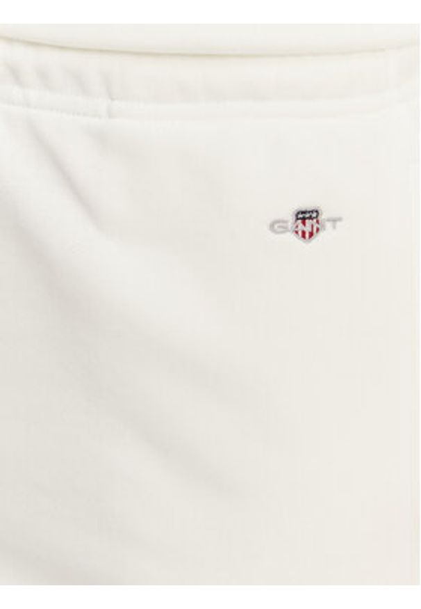 GANT - Gant Spódnica dresowa 4200274 Écru Regular Fit. Materiał: bawełna
