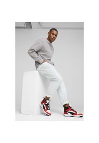 Puma - Buty na co dzień męskie PUMA REBOUND V6 MID za kostkę wysokie. Okazja: na co dzień. Wysokość cholewki: za kostkę. Kolor: biały, czerwony, wielokolorowy, czarny. Materiał: skóra, syntetyk. Szerokość cholewki: normalna. Sport: koszykówka