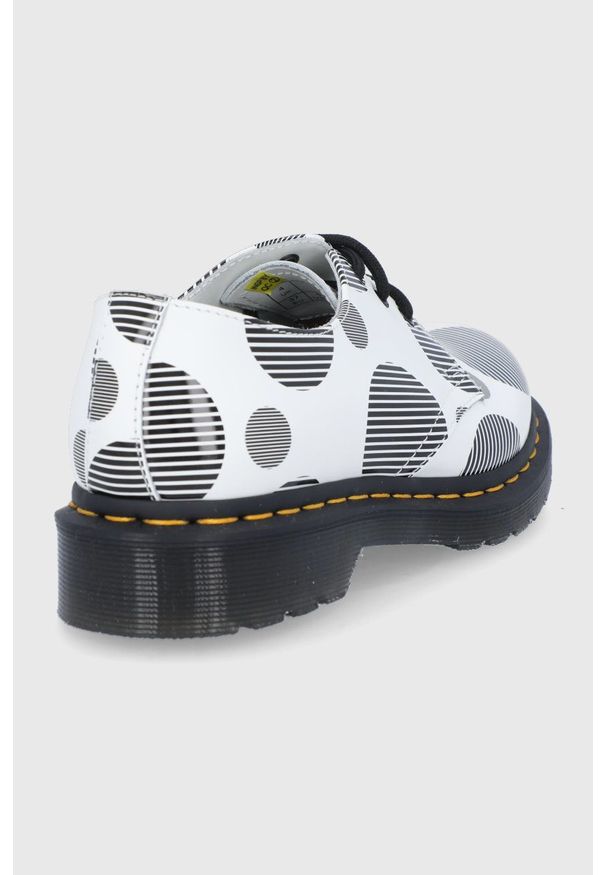 Dr. Martens - Półbuty skórzane 1461. Zapięcie: sznurówki. Kolor: biały. Materiał: skóra. Obcas: na platformie