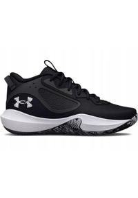 Buty do koszykówki męskie Under Armour Lockdown 6. Kolor: czarny. Materiał: skóra. Sport: koszykówka #1