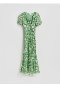 Reserved - Sukienka maxi z wiskozy - wielobarwny. Materiał: wiskoza. Długość: maxi #1