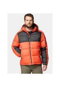 columbia - Płaszcz Zimowy Męski Columbia Pike Lake II. Kolor: żółty, szary, wielokolorowy, pomarańczowy. Materiał: puch. Technologia: Omni-Heat (Columbia). Sezon: zima. Sport: turystyka piesza #1