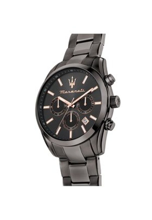 Maserati Zegarek Attrazione R8853151001 Czarny. Kolor: czarny