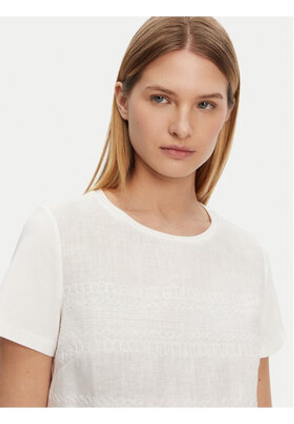 Weekend Max Mara T-Shirt Bondeno 2515941112 Biały Regular Fit. Kolor: biały. Materiał: bawełna