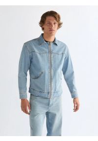 Wrangler - MESKA KURTKA JEANSOWA WRANGLER TRAILRIDER JACKET DOVE WING 112378055. Materiał: jeans #1