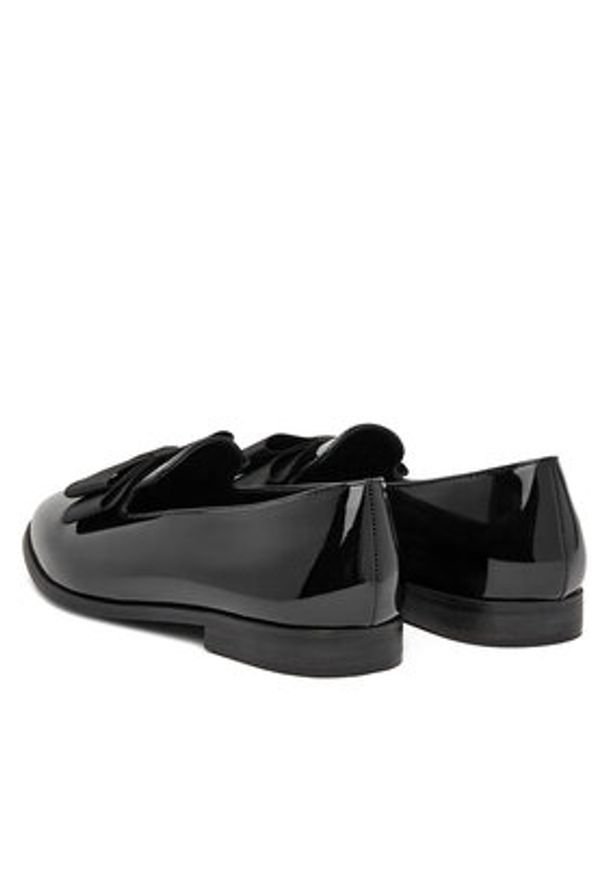 DeeZee Loafersy 20232-1 Czarny. Kolor: czarny. Materiał: skóra