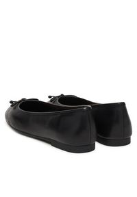 TOMMY HILFIGER - Tommy Hilfiger Baleriny Smooth Lthr Ballet FW0FW09006 Czarny. Kolor: czarny. Materiał: skóra #2