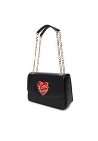 Love Moschino - LOVE MOSCHINO Torebka JC4184PP1NLP0000 Czarny. Kolor: czarny. Materiał: skórzane