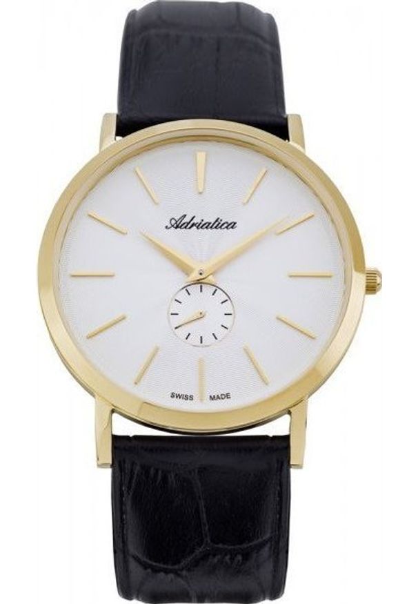 Zegarek Adriatica Zegarek męski Adriatica A1113.1213Q czarny. Kolor: czarny