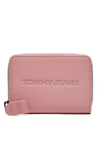 Duży Portfel Damski Tommy Jeans. Kolor: różowy