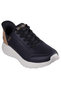 skechers - Buty do chodzenia męskie Skechers Chaos. Zapięcie: sznurówki. Kolor: czarny. Materiał: materiał, tkanina, syntetyk. Szerokość cholewki: normalna. Sport: turystyka piesza