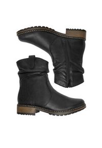 Rieker Botki Z6883-00 Czarny. Kolor: czarny. Materiał: skóra