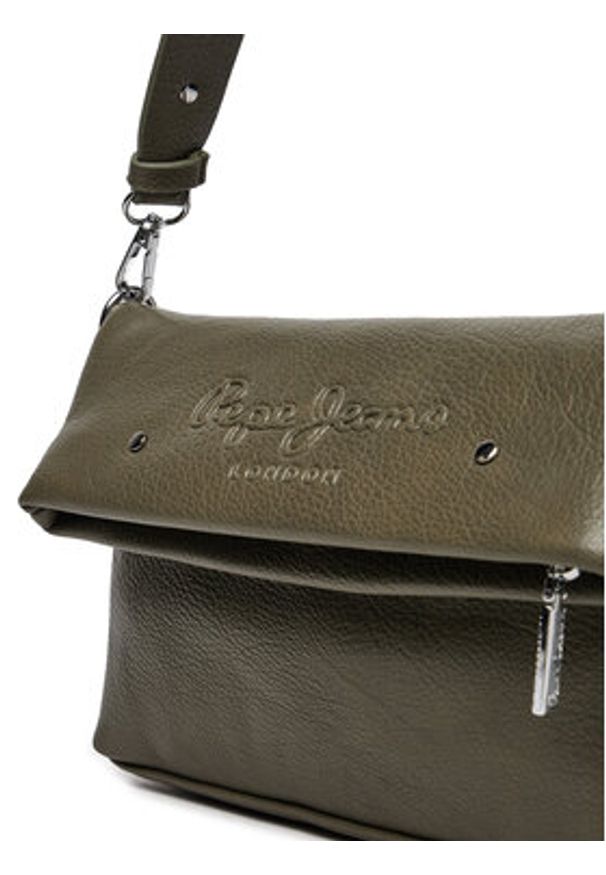 Pepe Jeans Torebka PL031586 Khaki. Kolor: brązowy. Materiał: skórzane