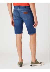 Wrangler Szorty jeansowe Colton W16CJXY81 112330686 Niebieski Regular Fit. Kolor: niebieski. Materiał: bawełna, jeans