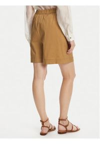 Max Mara Beachwear Bermudy Sultano 2516141019 Brązowy Relaxed Fit. Kolor: brązowy. Materiał: bawełna #4