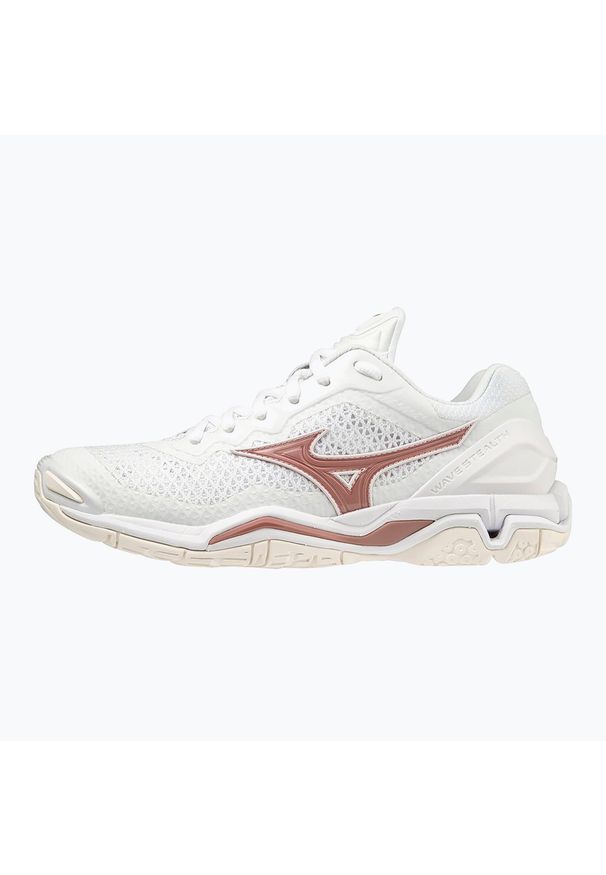 Buty do piłki ręcznej damskie Mizuno Wave Stealth V. Kolor: biały. Model: Mizuno Wave. Sport: piłka ręczna
