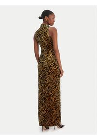 Guess Sukienka wieczorowa W6RK10 KA652 Beżowy Regular Fit. Kolor: beżowy. Materiał: syntetyk. Styl: wizytowy #4