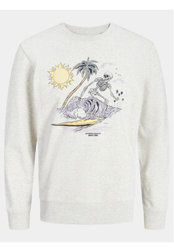 Jack & Jones - Jack&Jones Bluza Zion 12249451 Szary Standard Fit. Kolor: szary. Materiał: bawełna, syntetyk