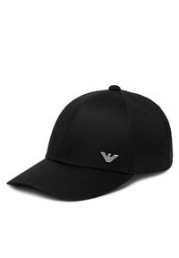 Emporio Armani Czapka z daszkiem EX000004 AF12603 UC001 Czarny. Kolor: czarny. Materiał: bawełna, materiał