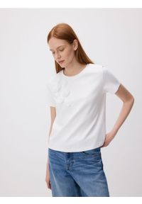 Reserved - T-shirt oversize z aplikacjami - wielobarwny. Materiał: bawełna. Wzór: aplikacja
