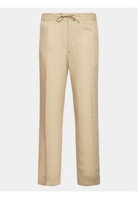 J.Lindeberg Spodnie materiałowe Baron FMPA08293 Beżowy Regular Fit. Kolor: beżowy. Materiał: materiał, bawełna
