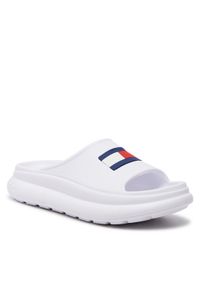 TOMMY HILFIGER - Tommy Hilfiger Klapki T3X0-33461-0083 M Biały. Kolor: biały