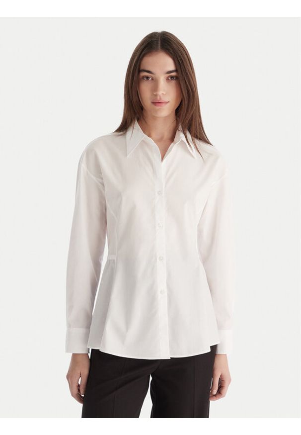 Hugo - HUGO Koszula Etnaa 50548428 Biały Regular Fit. Kolor: biały. Materiał: bawełna