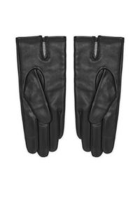 Calvin Klein Rękawiczki Damskie LV04F9013G Czarny. Kolor: czarny. Materiał: skóra #3