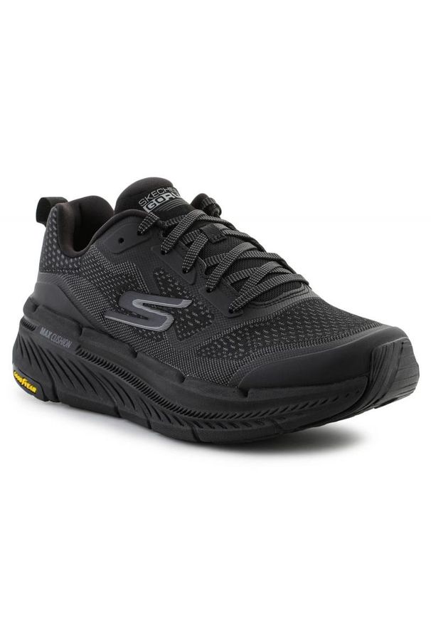 skechers - Buty Skechers Max Cushioning 220840-BKCC czarne. Okazja: na co dzień. Kolor: czarny. Materiał: materiał