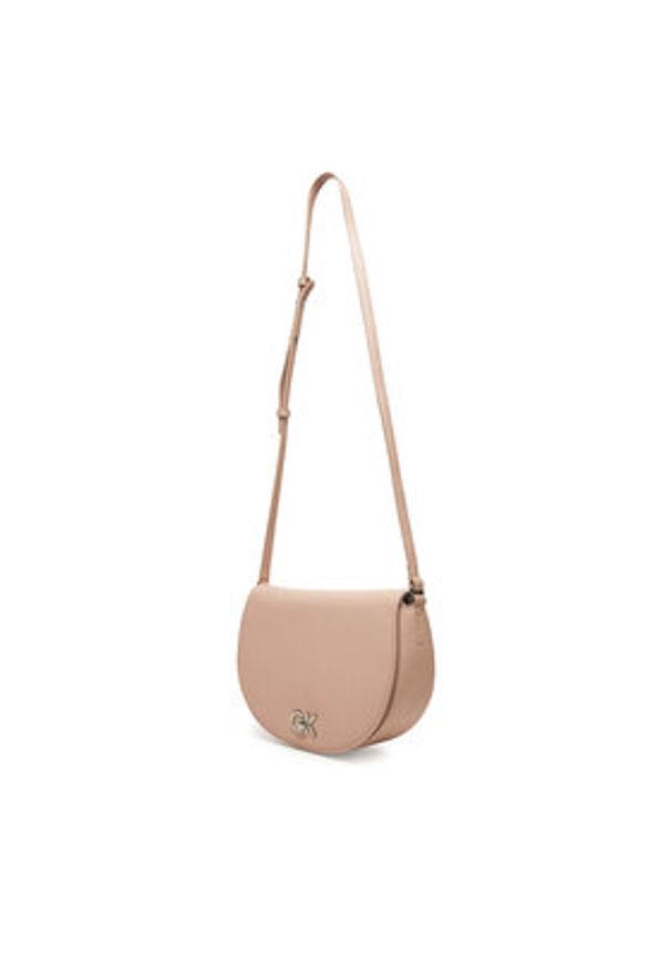 Calvin Klein Torebka Ck Hw Crossbody Saddle Bag K60K613236 Różowy. Kolor: różowy. Materiał: skórzane