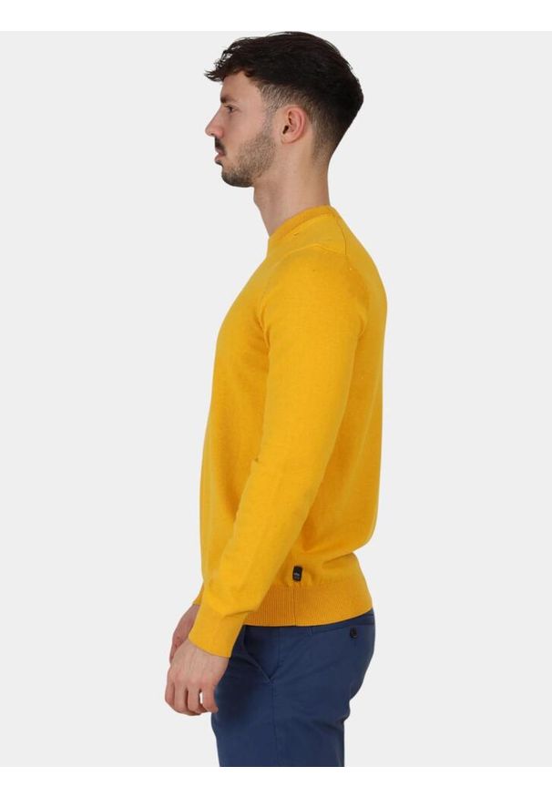 Sweter męski TBS Malykron. Kolor: żółty