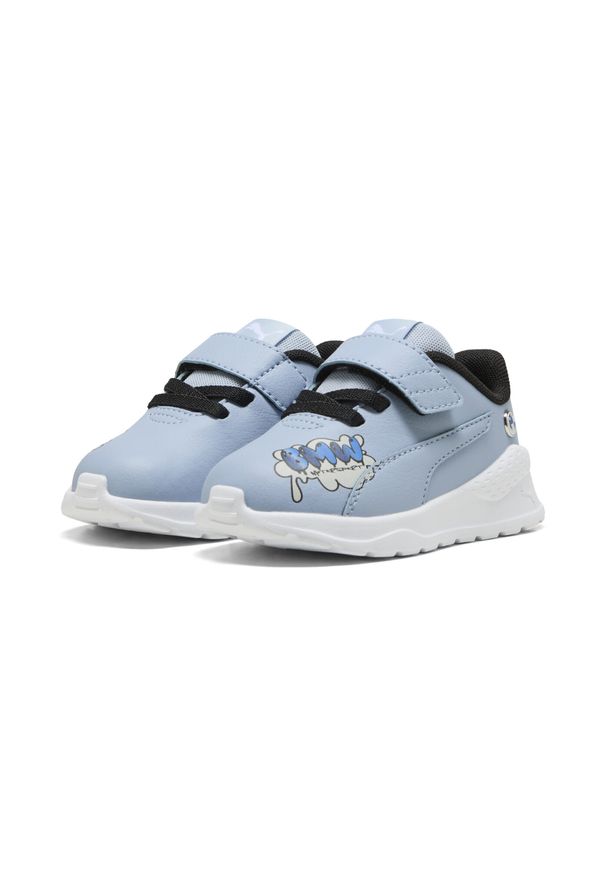 Puma - Sneakersy dla małych dzieci BMW M Motorsport Anzarun PUMA Blue Wash. Okazja: na co dzień. Zapięcie: pasek. Kolor: niebieski. Materiał: syntetyk. Szerokość cholewki: normalna
