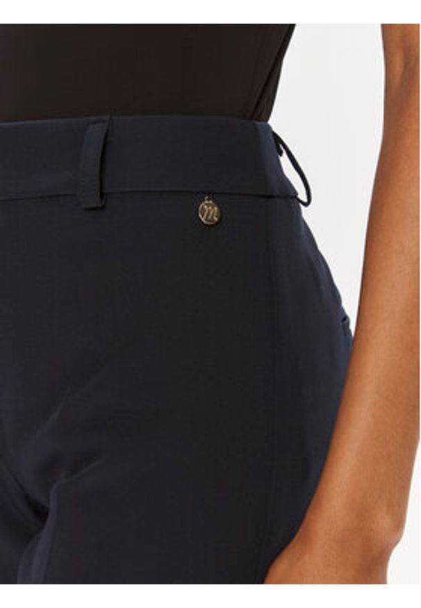 Maryley Spodnie materiałowe 24EB52Z/M23/43BL Granatowy Regular Fit. Kolor: niebieski. Materiał: syntetyk