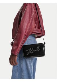 Karl Lagerfeld - KARL LAGERFELD Torebka A3W30304 Czarny. Kolor: czarny. Materiał: skórzane