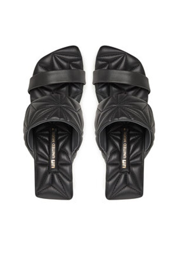 United Nude Klapki Loop Hi 10005860188 Czarny. Kolor: czarny. Materiał: skóra
