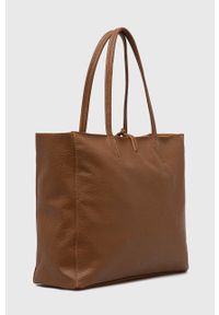 Answear Lab torebka skórzana kolor brązowy. Kolor: brązowy. Materiał: skórzane. Styl: wakacyjny. Rodzaj torebki: na ramię #3