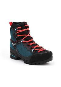 Buty trekkingowe damskie Salewa WS Raven 3 Gtx. Wysokość cholewki: za kostkę. Zapięcie: sznurówki. Kolor: czarny, zielony, wielokolorowy. Materiał: syntetyk, materiał. Szerokość cholewki: normalna. Styl: sportowy