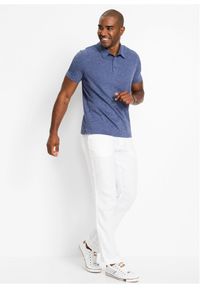 bonprix - Shirt polo, krótki rękaw. Typ kołnierza: polo. Kolor: niebieski. Długość rękawa: krótki rękaw. Długość: krótkie #3