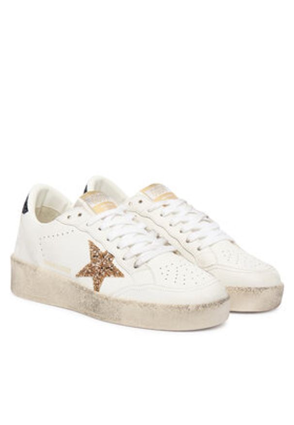 GOLDEN GOOSE - Golden Goose Sneakersy Ballstar 2 GWF00804.F006964.10471 Biały. Kolor: biały. Materiał: skóra