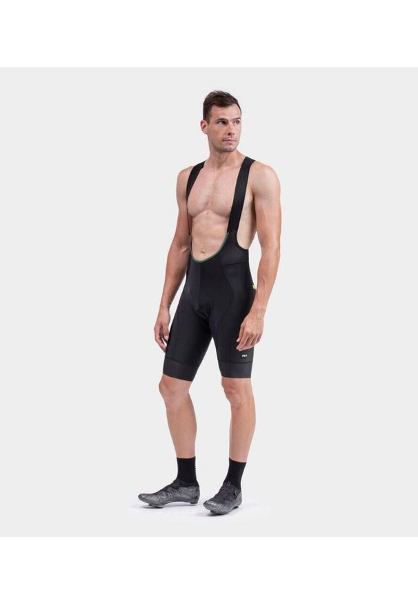 ALÉ CYCLING - Spodenki rowerowe męskie Alé Green Speed bibshorts. Kolor: czarny
